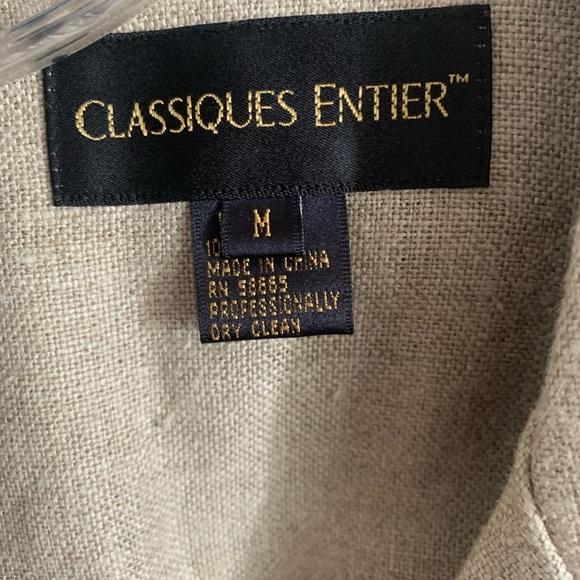 Classiques Entier Linen Jacket •size M - Picture 2 of 4